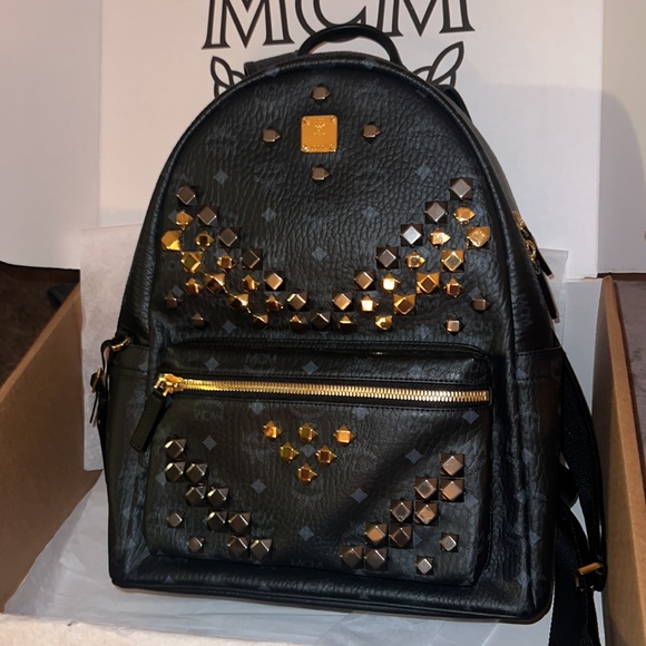Retro M Studs Stark Backpack in Visetos - Picture 2 of 6
